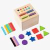Kids Montessori Sorting Wooden Toys Permanent Box Color Shape Matching Games Fine Motor Training Parish Sensory Educational Toys