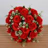 18 Heads Real Happy Flower Mini Crystal Grass Bouquet Rose Flowers Decorative  Home Decorative
