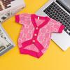 New Designer Tide Brand Pet Sweater Autumn/winter Knitted Cardigan Puppy Clothes Dog Costume  Bago Teddy Dog Clothing