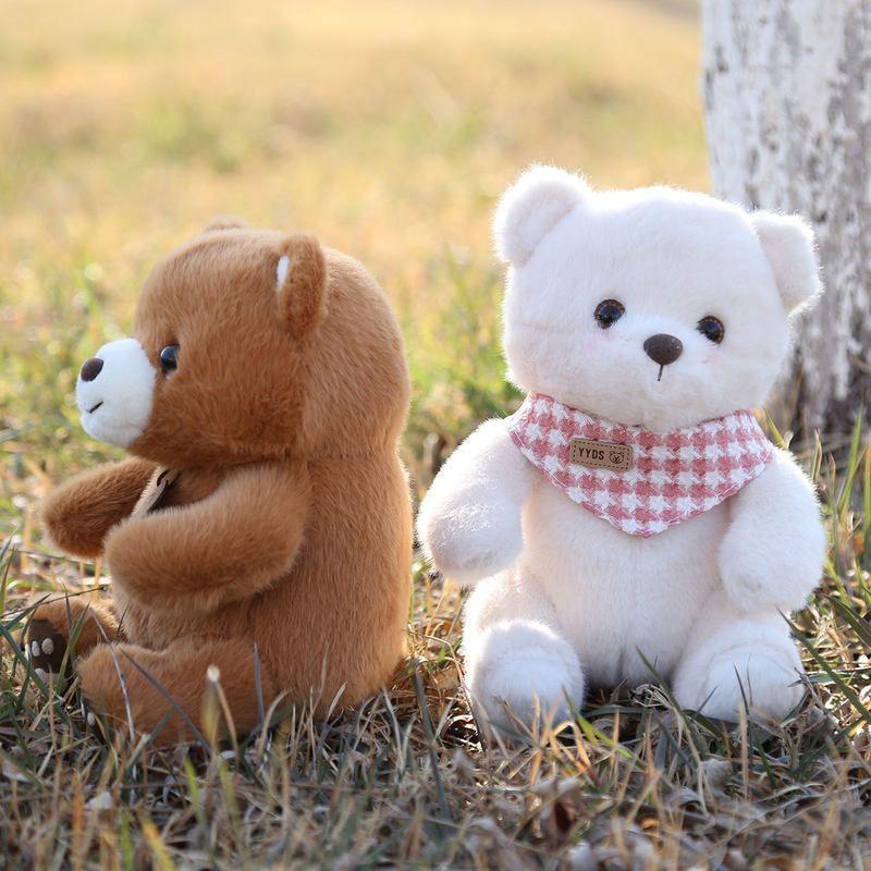 Bear Scarf Teddy Plush Toy Cartoon Stuffed Animal Dolls Kids Birthday Gifts