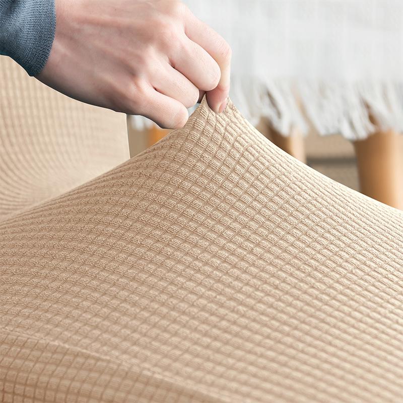 Wasserdichte Barhocker-Abdeckung Kurze Rückenlehne Dehnbar Stuhlbezüge Abnehmbar Waschbares Design Kratzfest Schmutzabweisend Heimdeko Sitzkissen-Schutz