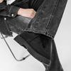 Autumn new British style casual black leather shoes waterproof platform big head classic men's business shoes