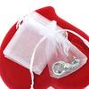 50 Pcs Pure Color Organza Wedding Drawable Pouch Jewelry Package Gift Bag
