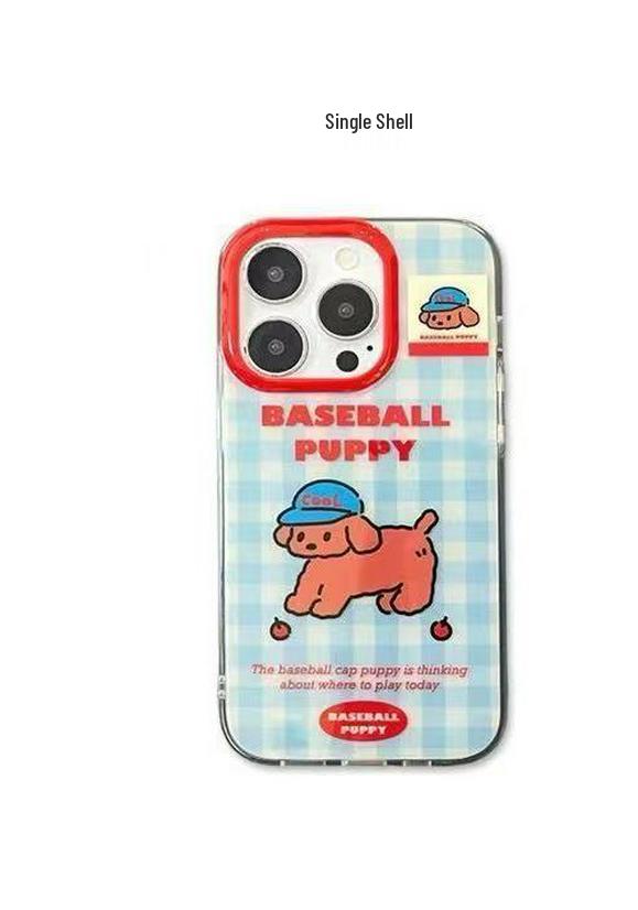 

Blue Plaid Golf Ball Pendant for iPhone 15 Pro Max/14/13/12 Phone Case with Chain iPhone 12 Pro Max