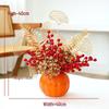 Red Persimmon Artificial Flower for Wedding, New Year, Living Room, Dining Table, TV Cabinet, and Housewarming Decor