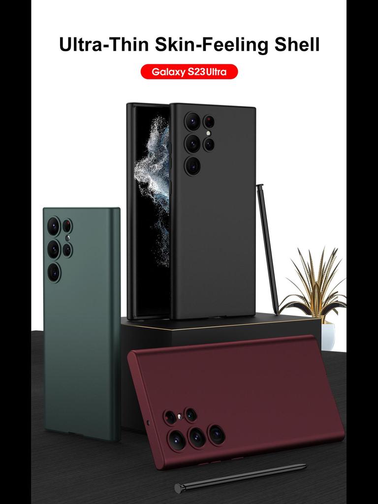 „Husă lichidă din silicon cu acoperire completă pentru Samsung S24 Ultra/S23 Plus - protecție împotriva căderii, la senzația pielii”