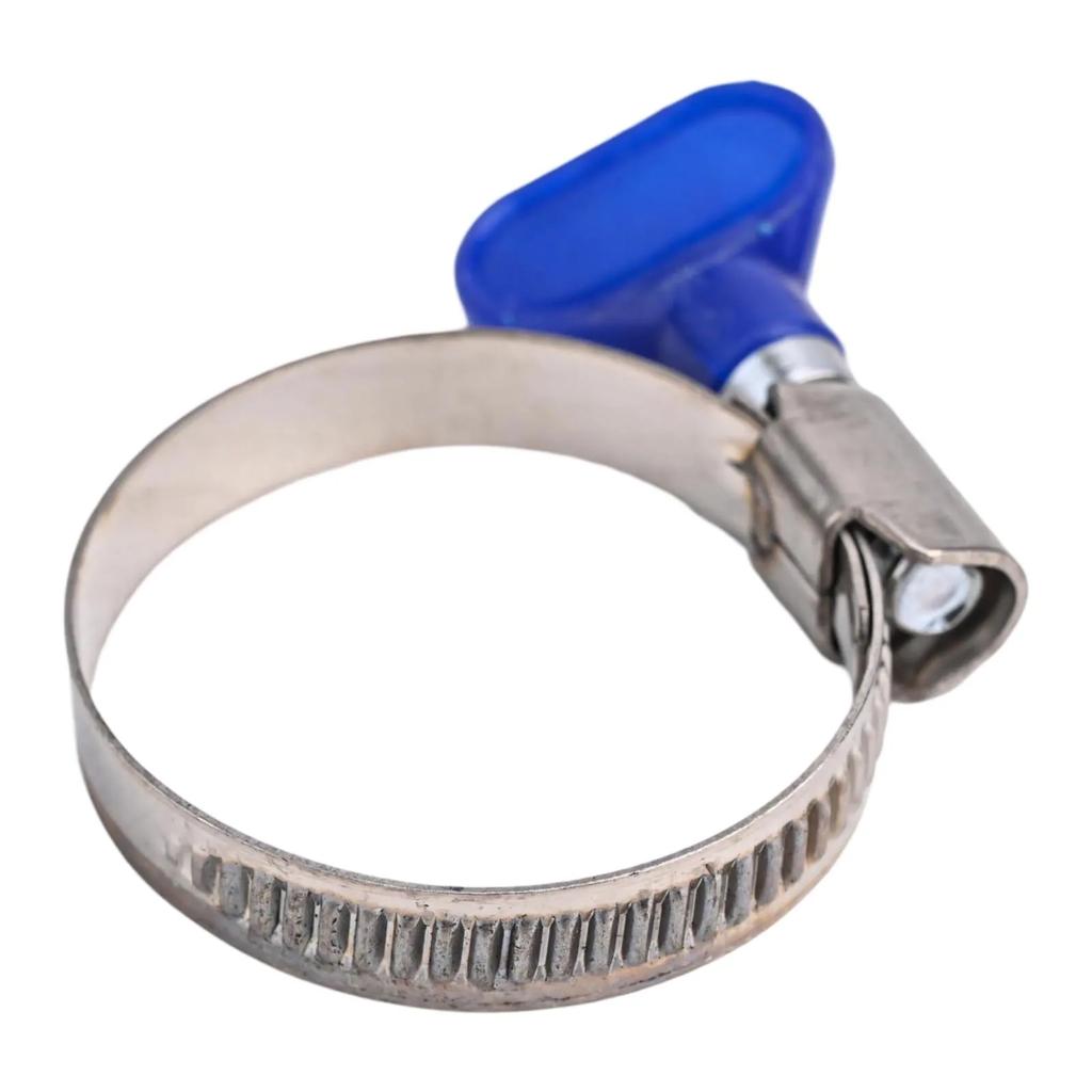 10 Pieces Hose Clamps Stainless Steel Hose Clamps Non-slip Grooves Smooth Rounded Edges Tight Seal User-friendly Design