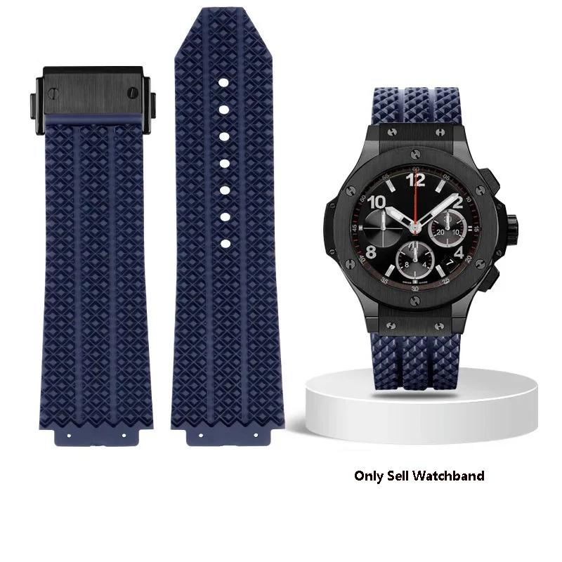Remienok na hodinky pre HUBLOT BIG BANG Silikónový 25*17mm 26*19mm Vodotesný Pánsky remienok na hodinky vysoko kvalitný Gumový náramok remienok na zápästie