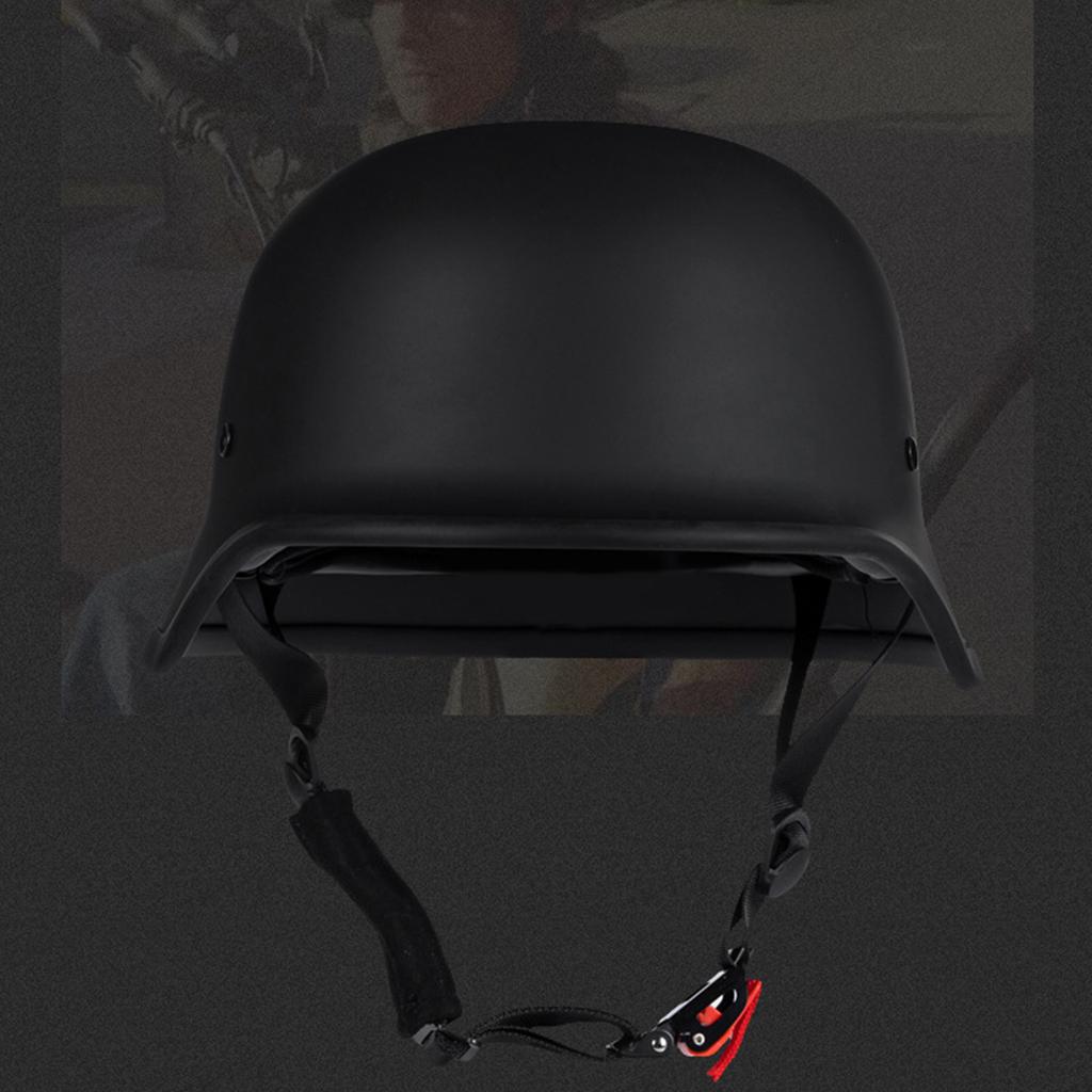 Deutscher Stil Motorrad Halbhelm Open Face Cruiser Chopper Biker Totenkopfkappen Helm Fahrradschutzkappen