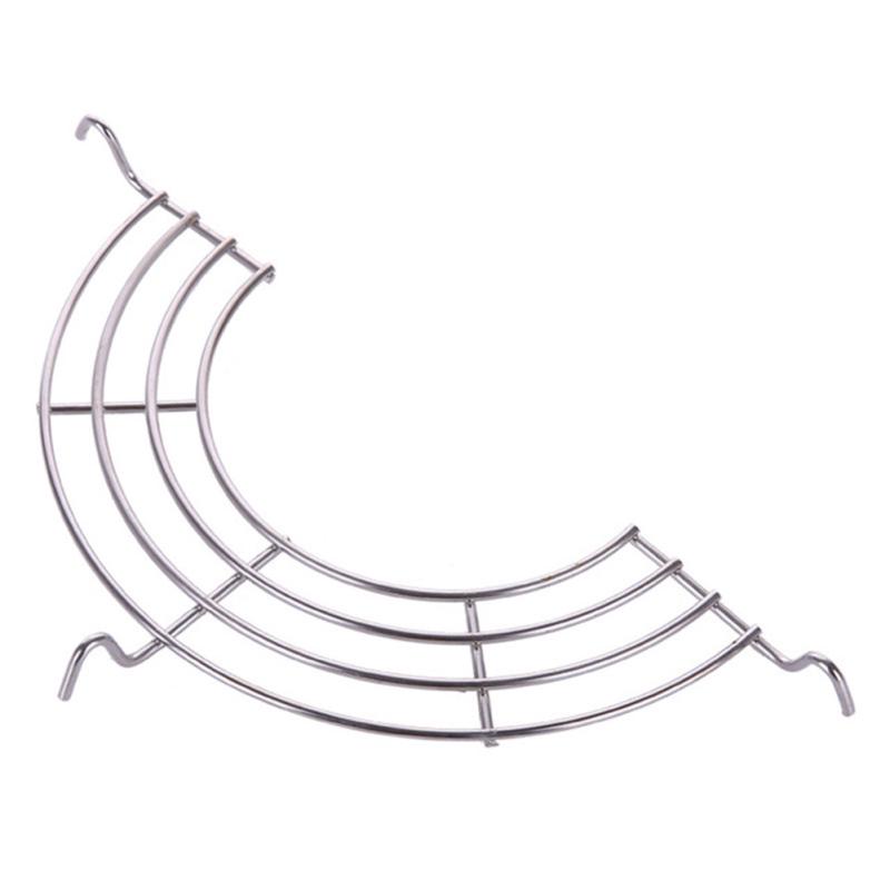 1PC Stainless Steel Semicircle Heat Insulation Steam Rack Drain Oil Filter Rack Kitchen Gadgets
