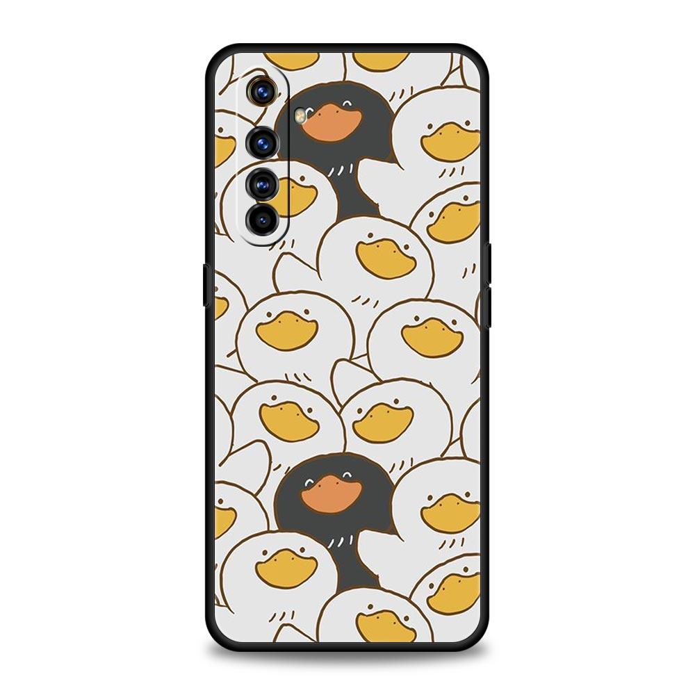 For Realme GT Neo 2 3 3T 5 Case For Realme 12 11 5G 10 9 8 5G 7 6 GT5 GT3 GT2 Pro Plus C21 C11 C25 Cover Cartoon Duck Goose Game