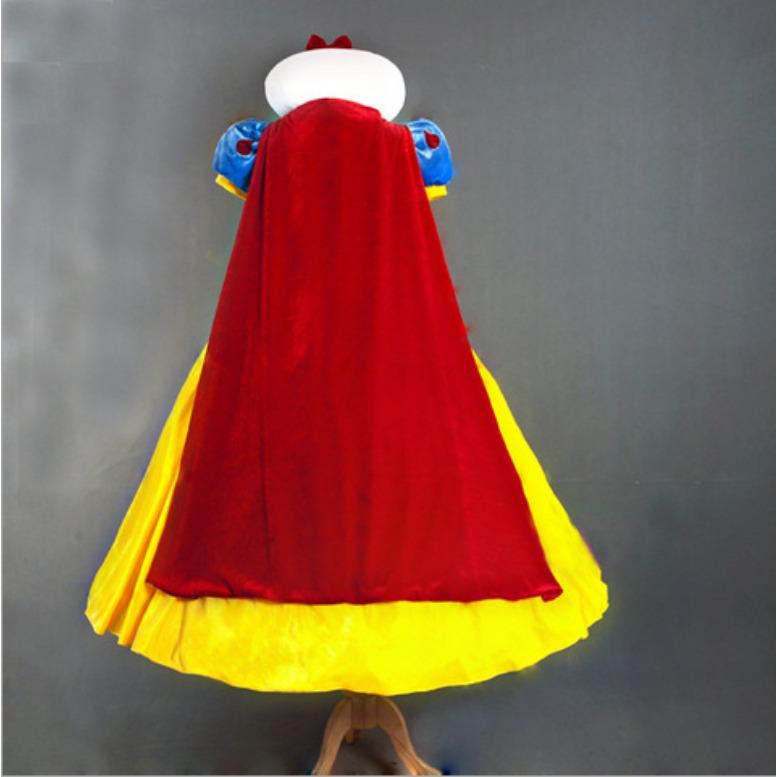 Schneewittchen Kleid für Erwachsene, Bühnenperformance Cosplay Kleidung, inklusive Umhang Rock Stütze