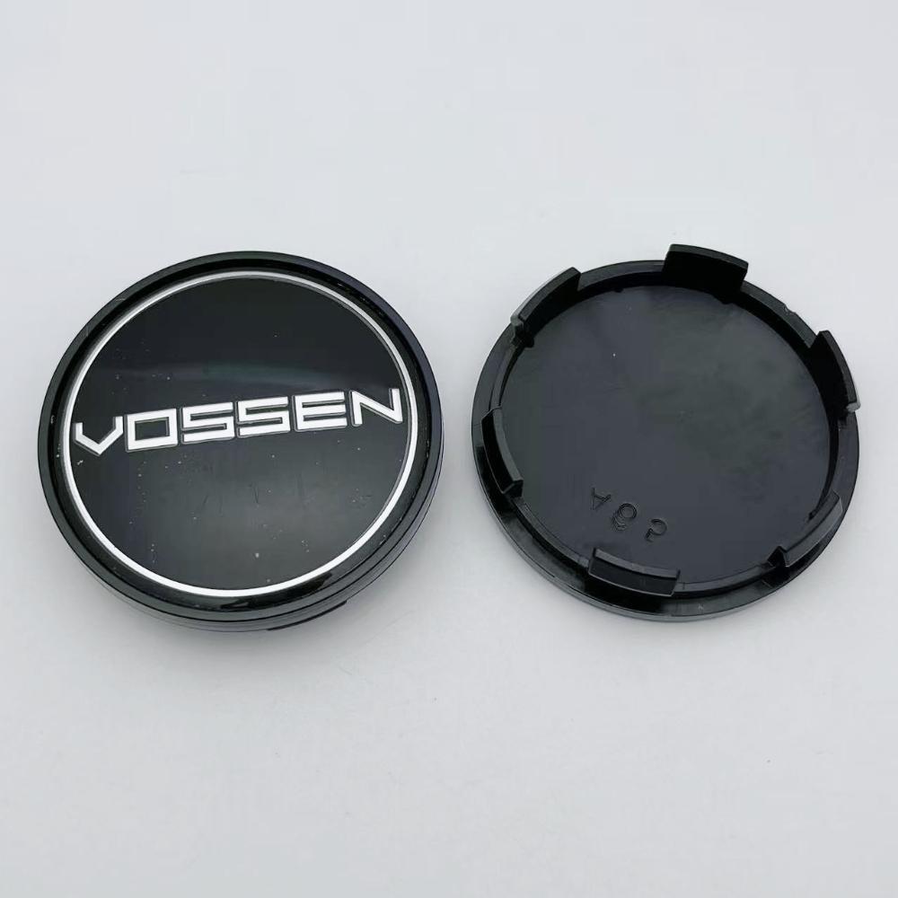 4pcs Vossen Logo Emblem Car Wheel Center Caps 65MM (59MM I.D) Wheels Hub Hubcaps Auto Rim Center Cover Replace Car Accessories