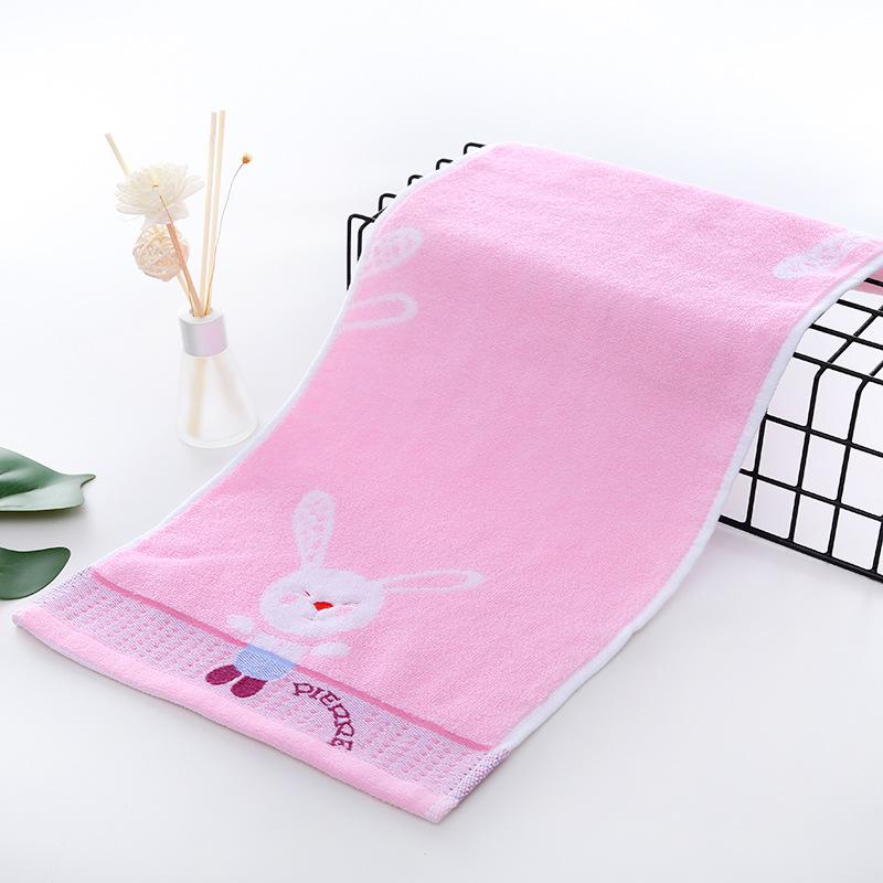 Double-sided 32-thread Baby Towel 25*50cm Soft, Absorbent, Thick, Suitable for Infants and Toddlers, with Embroidery Design