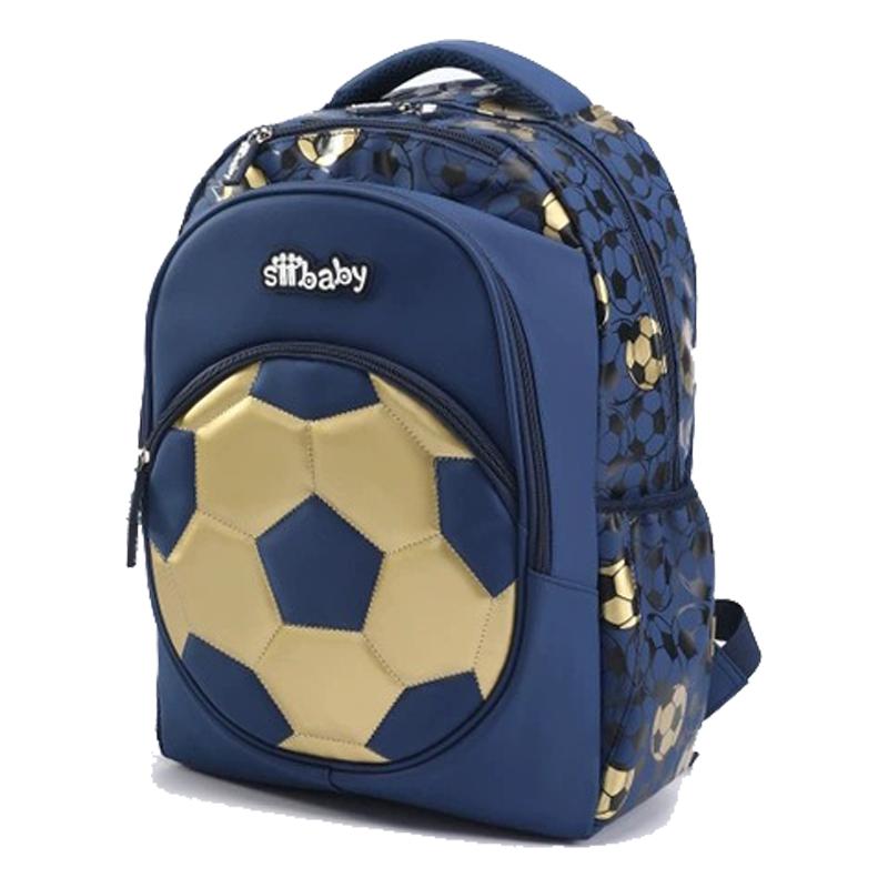 Football Backpack, Large-capacity Sports Football Backpack, Multiple Compartments, 3D Football Pattern