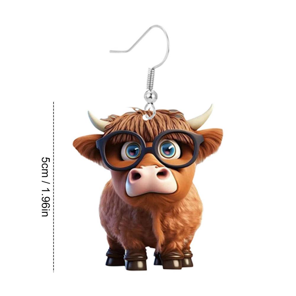 

Earrings Highland Cute Cow Earrings Stud Farm Pet Dangle Hook Earrings Cow Jewelry Animal Earrings Cow Farm Pet Dangle Hook