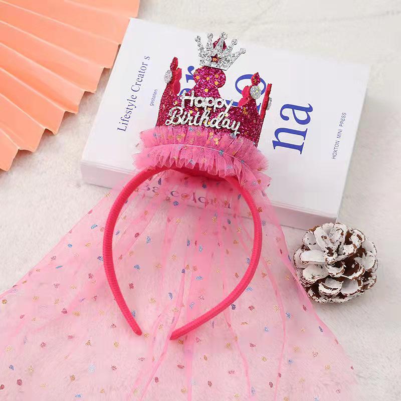 Crown Princess Birthday Hat: Children's Party Headband & Cake Photo Prop