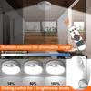 LED Induction Ceiling Light Rechargeable or Battery Powered Wireless Closet Light with Remote Control for Bedroom Garage Hallway