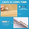 1 Rolle Stoßstangenstreifen, transparent, stark klebend, schneidbar, schützender Antikollisionsgummi, Kinderschutzstreifen, Wohnaccessoires