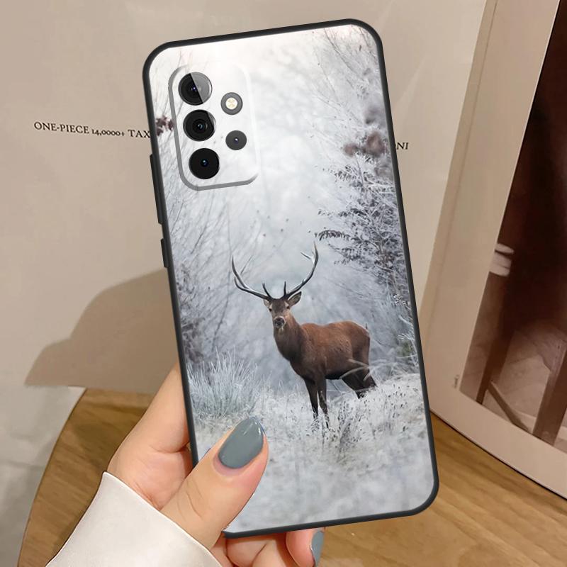 Animal Deer Case For Samsung Galaxy A33 A53 A13 A54 A34 A14 A56 A36 A16 A06 A12 A32 A52 A35 A17 A15 A55