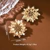 Bestselling Colorful Crystal Sunflower Dangle Earrings - High-end European & American Evening Style
