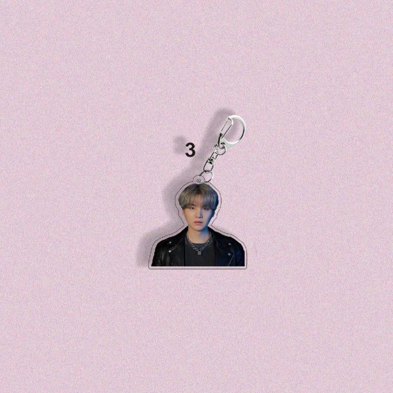 7pcs BTS Member Portrait Keychains, Fan Support Pendants