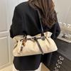 Vintage Belt Design Suede Shoulder Bags for Women Autumn Versatile Ladies Classic Handbags Large Capacity Female Tote Bag