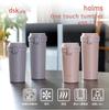 CB Japan 400ml Dark Gray Water Opening and Vacuum Tumbler 400 Bottle/Tumbler [Dishwasher Safe] One-Touch Closing, Insulated, Dual-Layer Construction,