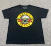 Guns N' Roses Bullet Logo Graphic T-Shirt Black Classic Rock Band Tee - Size Lar