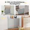 Retractable Pet Safety Gate, Folding Dog Barrier, Grey