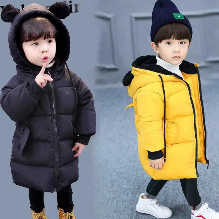 2025 Winter Kinder Koreanischer Stil Baumwollmantel - Modische Warme Jacke für Jungen & Mädchen