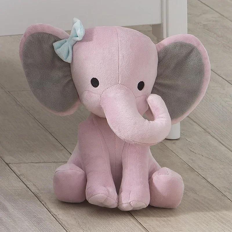 25cm Šedý slon Plyšové hračky Kawaii Zvířátka Měkký polštářek na spaní Panenka Plyšák do dětského pokoje Dekorativní dárky