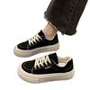 Burgundy canvas shoes summer new breathable student shoes casual board shoes campus
