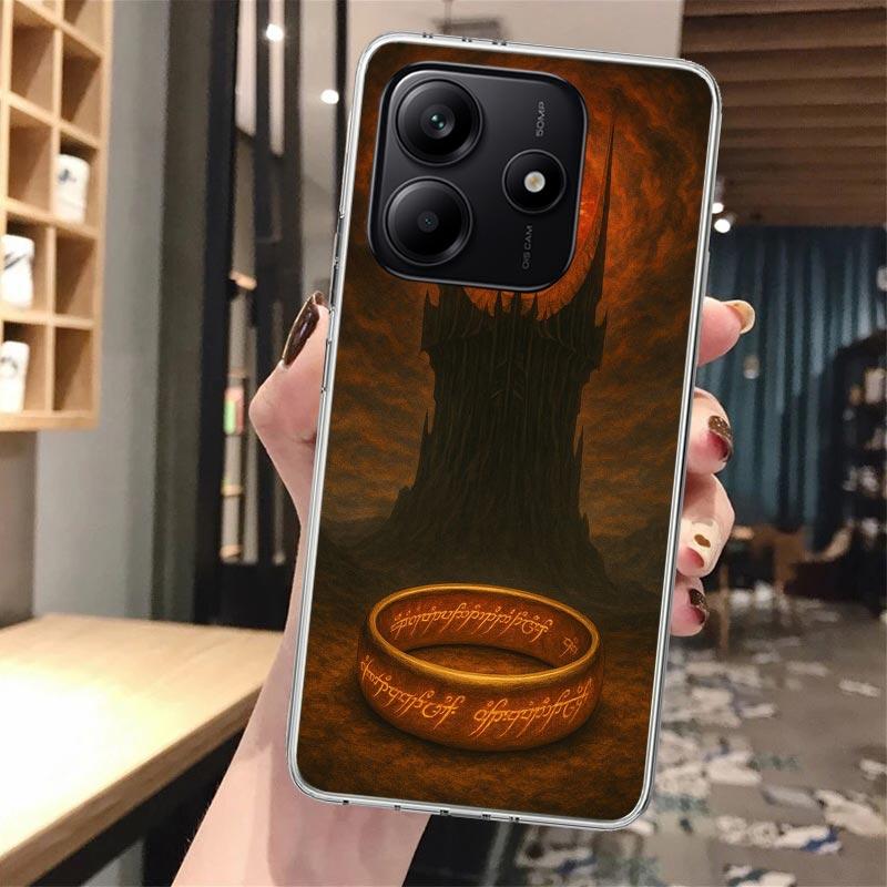 The L-Lord of The R-Rings Soft Phone Case For Xiaomi Redmi Note 14 14S 13 12S 12 11S 11 11E Pro Plus 11T 10S 10 9S 5G Pattern Co