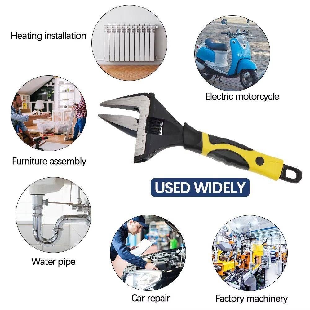 Large  Opening Universal Spanner High Quality Bathroom Wrench Adjustable Wrench  Nut Wrenchhold