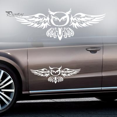 Puntos impermeabile S095 PET modello gufo auto porta posteriore styling adesivo decorativo