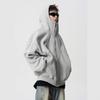 Veelzijdige Plus Size Deconstructed Hoodie: Trendy Heren Winter Sweatshirt voor de Hoge Straat
