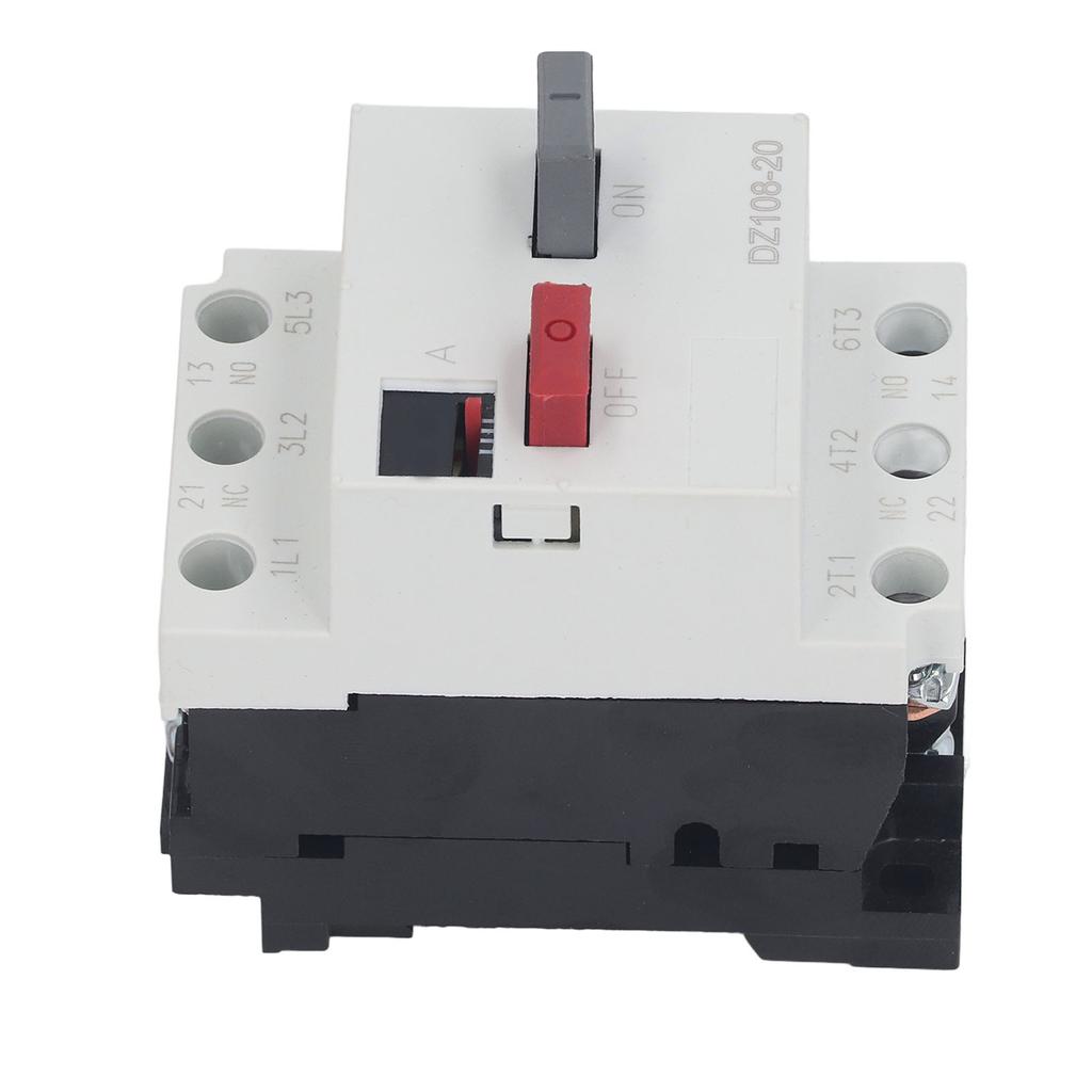 Moulded Case Circuit Breaker Rail Mount Automotive Motor Protector AC380V 3P DZ108‑20