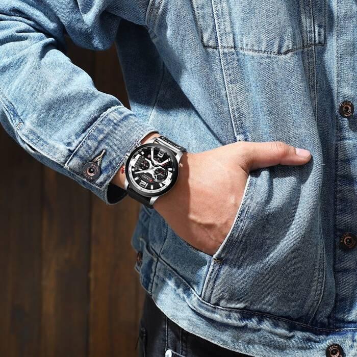 Zegarek Męski Curren 8329 (Zc027A) - Chronograf + Box