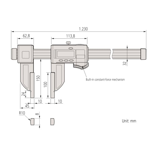 Mitutoyo Carbon Digimatic Caliper (552-304-10) CFC100G