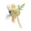 Artificial Flower Wrist Corsage Hand Flowers Elegant Bride Bridesmaid Stylish Wrist Garland Wristlet for Engagement Prom