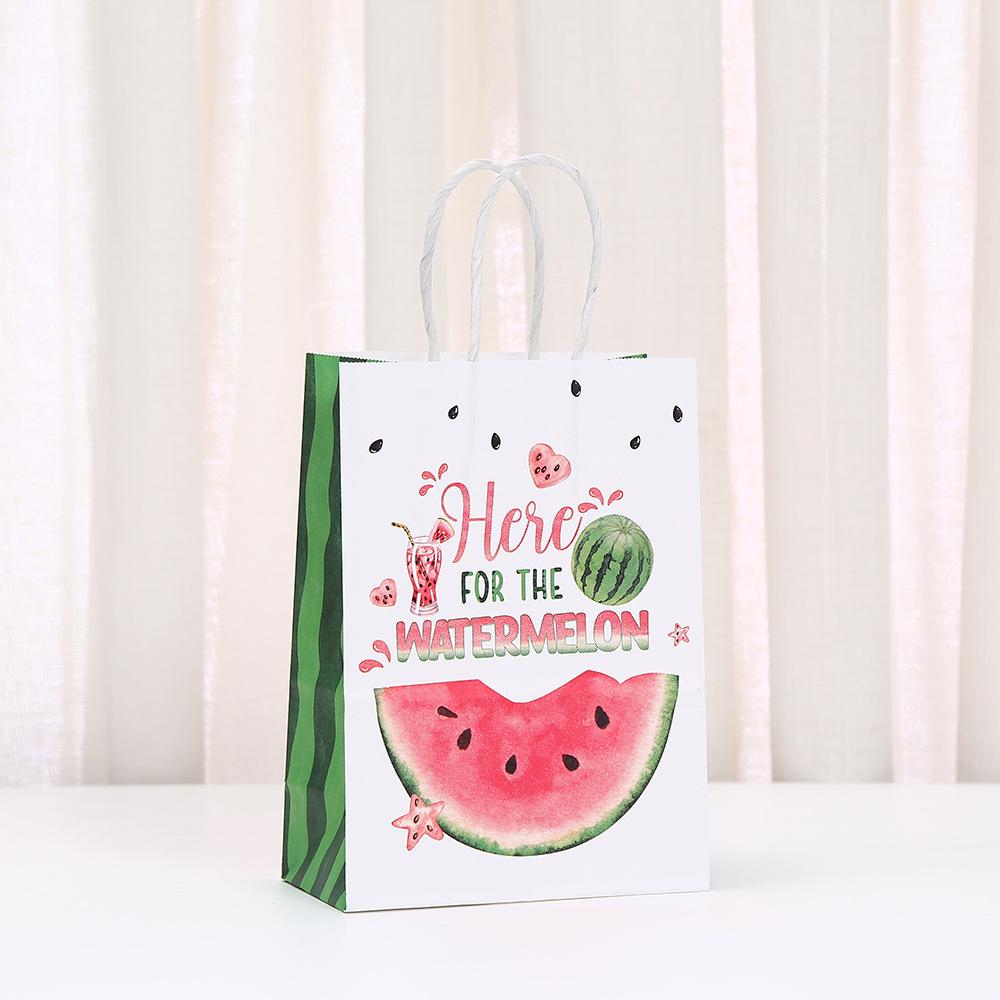 StoBag watermelon theme gift wrapping bags for sweets personalized packaging birthday party favor bags candy treat bags