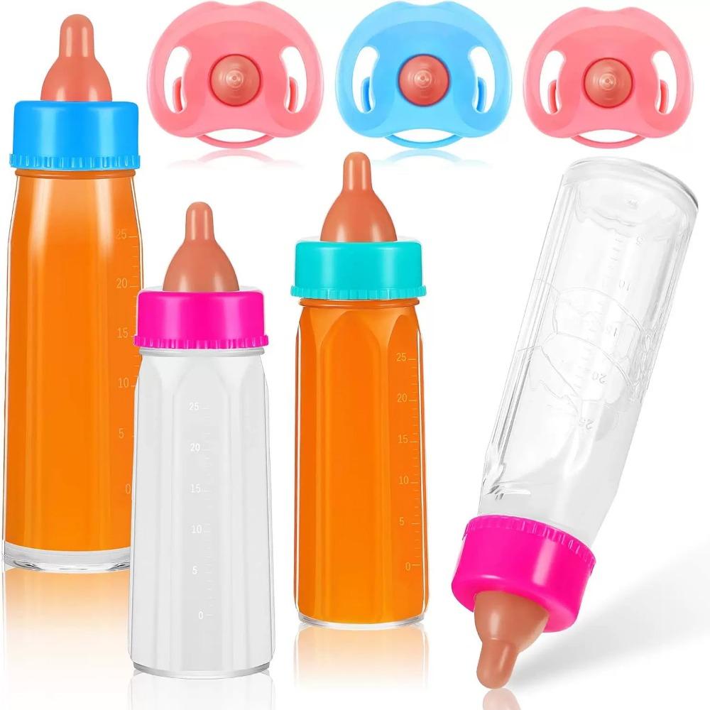 Multistyles Magic Milk Juice Bottles Fit Newborn Dolls Dollhouse Toys 18inch Doll