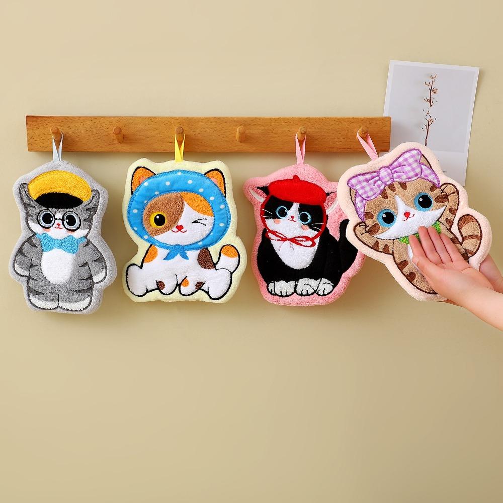 Coral Fleece Hand Towel Soft Washcloth High Quality Kitchen Toilet Handkerchief