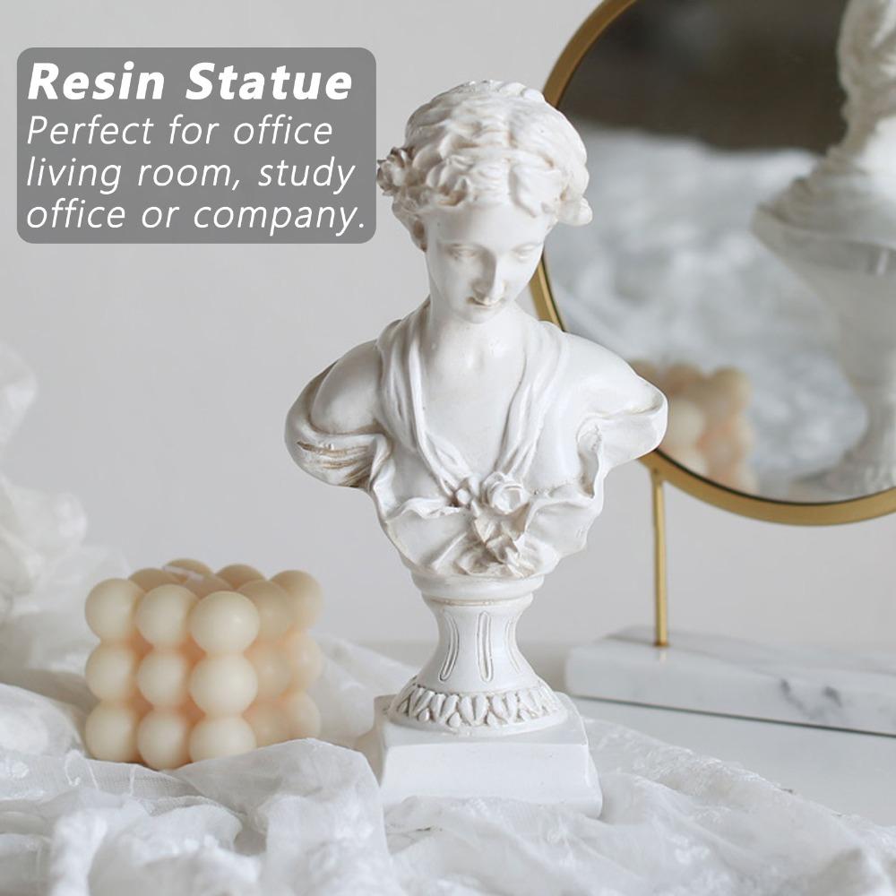 Resin Figure Statue European Style Figure Sculpture Retro Venus Figurine Home