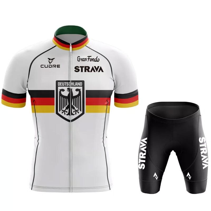 Herren Damen Radsport Trikot Set Kurzarm Schnelltrocknend Fahrradbekleidung Rennrad Mountainbike Outdoor Sport
