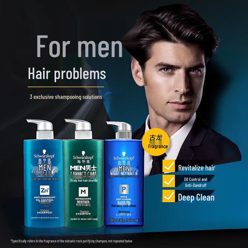 Schwarzkopf Men's Mint Energizing Shampoo