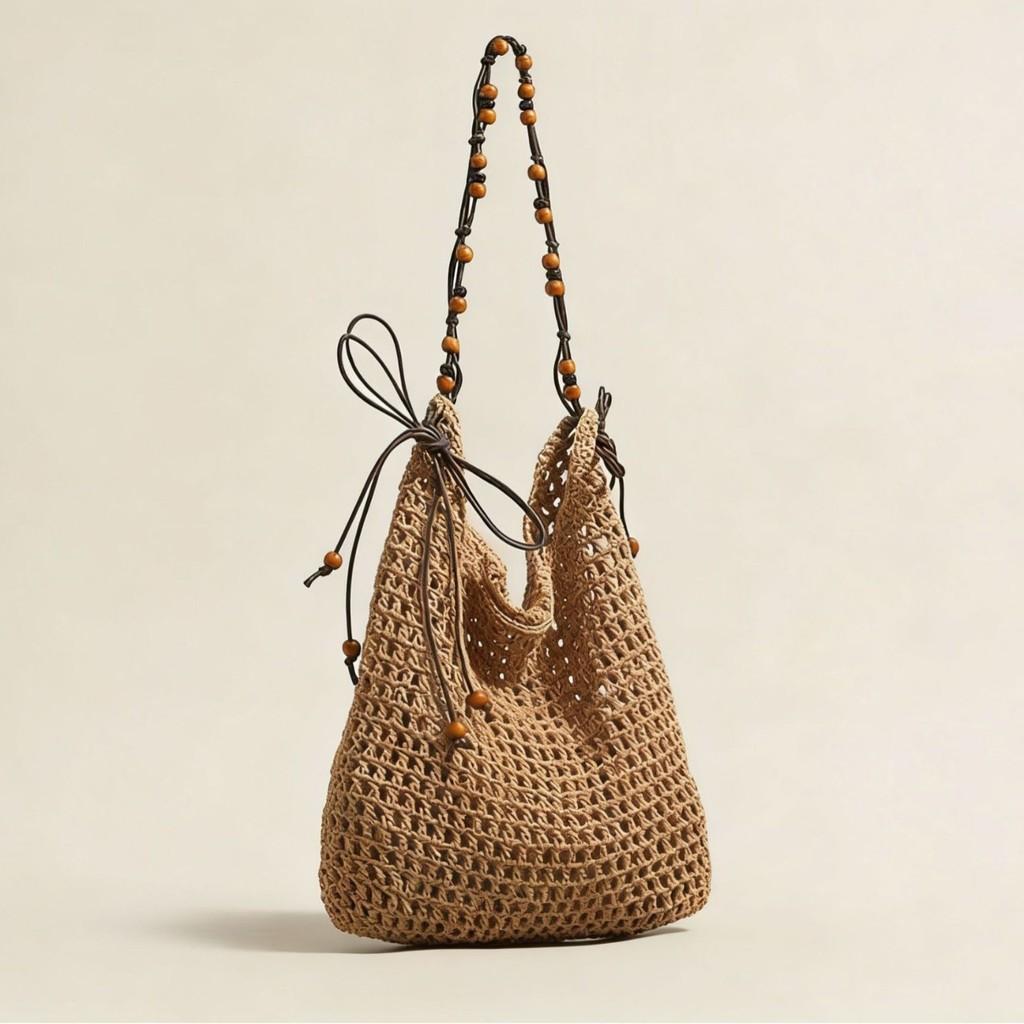 Summer Woven Bag With Cotton Material For Daily Use And Shopping