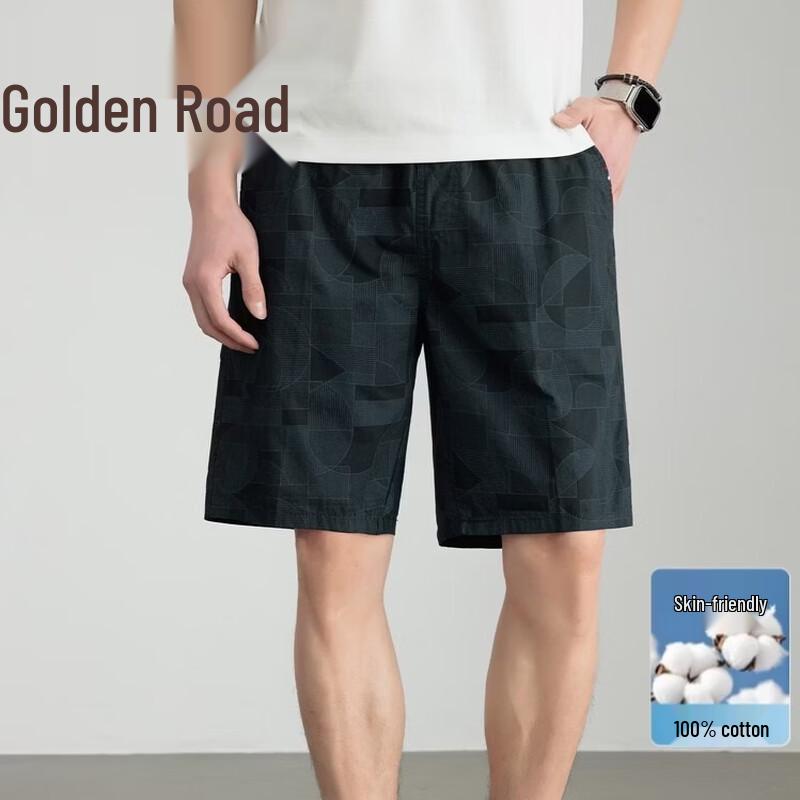 Men s Summer Cotton Loose Straight Casual Shorts 4XL