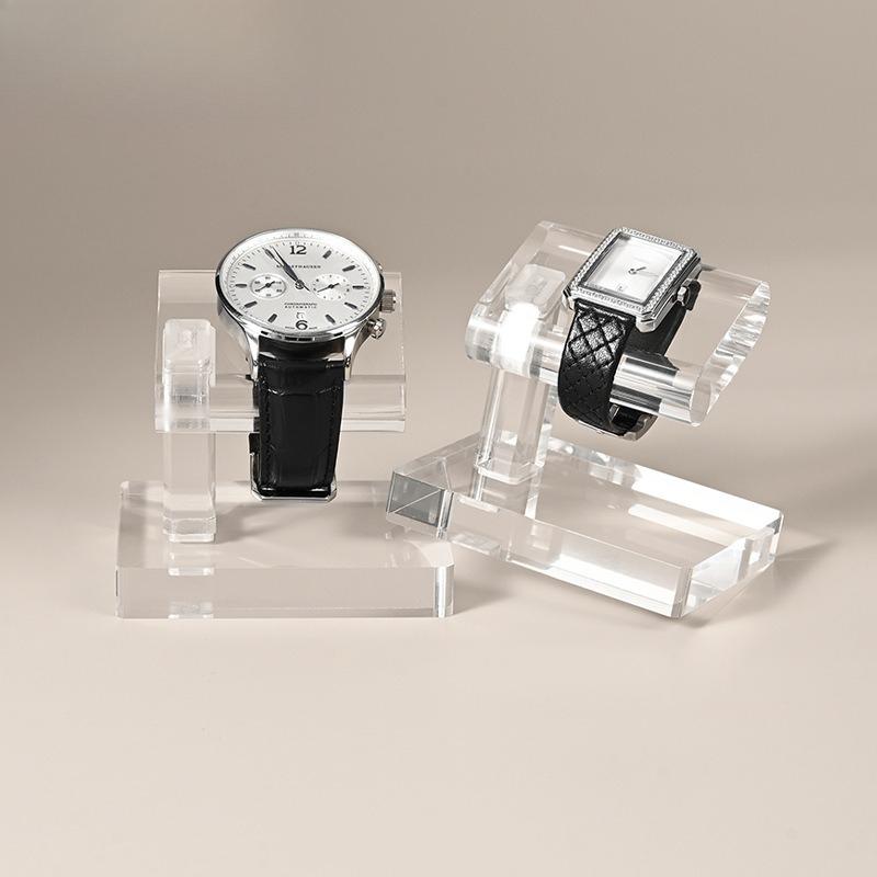 Luxus Acryl Uhr Ausstellungsständer Abnehmbarer Organizer für Armbanduhren Armbänder Armreifen Perlen Schaufenster Requisiten